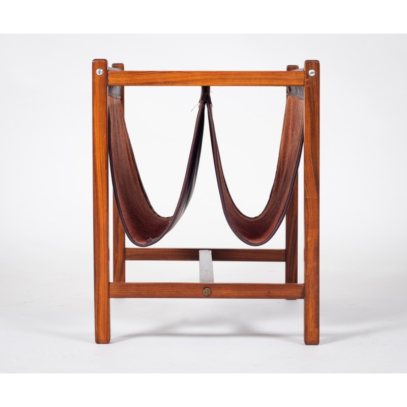 Vintage rosewood magazine rack, Denmark 1960s