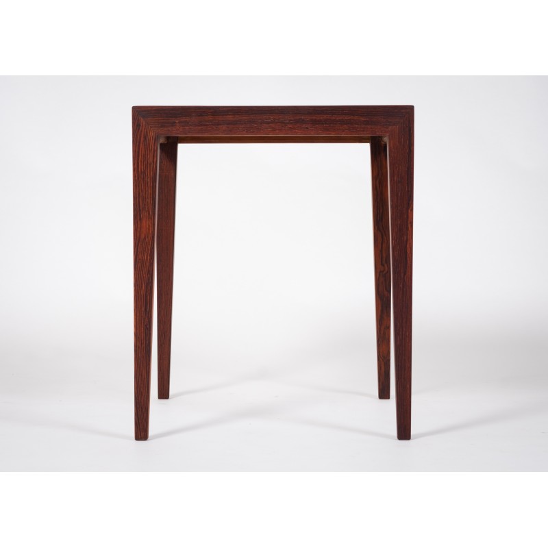 Vintage rosewood side table by Severin Hansen for Haslev Møbelsnedkeri, Denmark 1950s