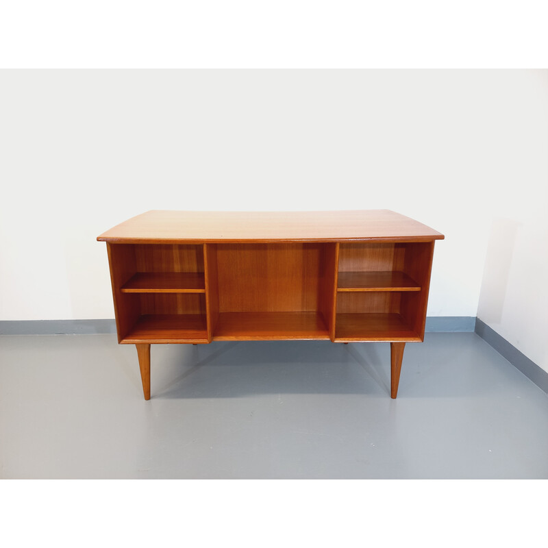 Scandinavian vintage teak executive desk, 1960