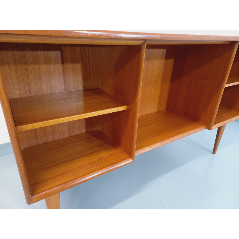 Scrivania direzionale scandinava vintage in teak, 1960