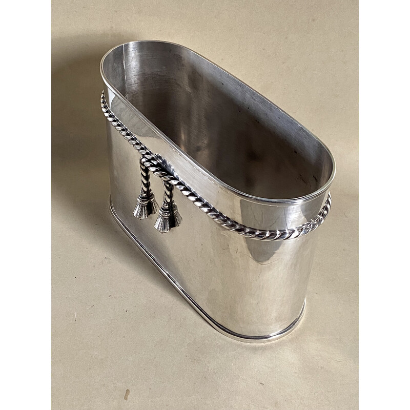 Vintage metal champagne bucket by Maria Pergay