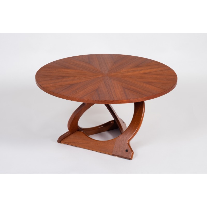 Vintage teak coffee table by Søren Georg Jensen for Kubus, Denmark 1960