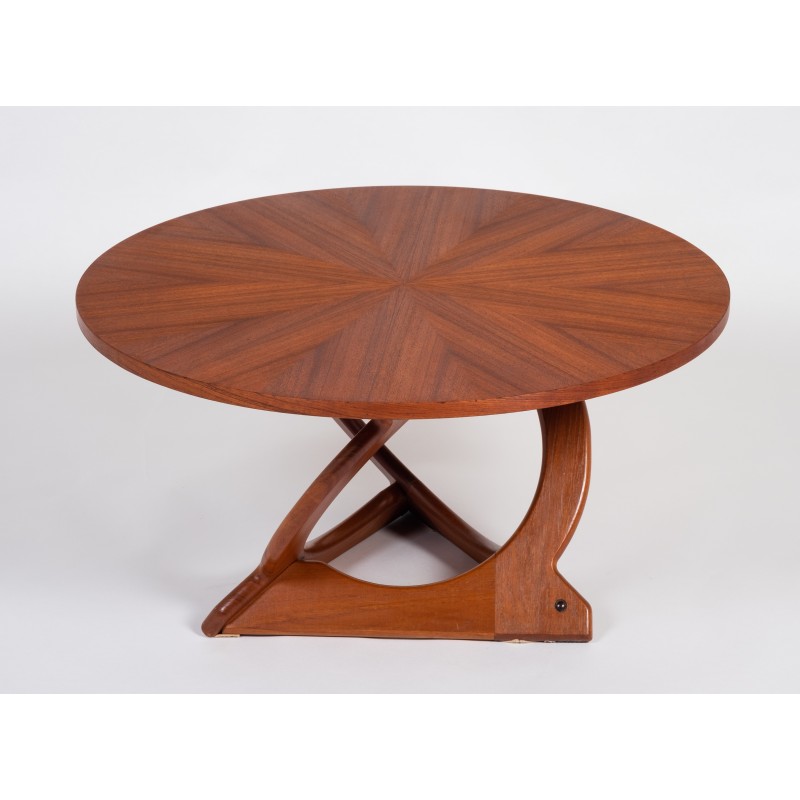 Mesa de café Vintage teak de Søren Georg Jensen para Kubus, Dinamarca 1960