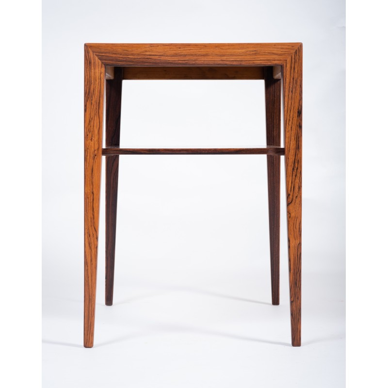 Mesa lateral Vintage rosewood por Severin Hansen para Haslev Møbelsnedkeri, Dinamarca 1960