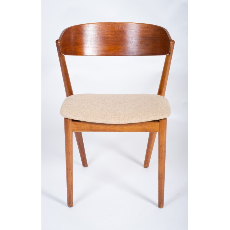 Conjunto de 6 cadeiras de teca vintage por Helge Sibast, Dinamarca 1960
