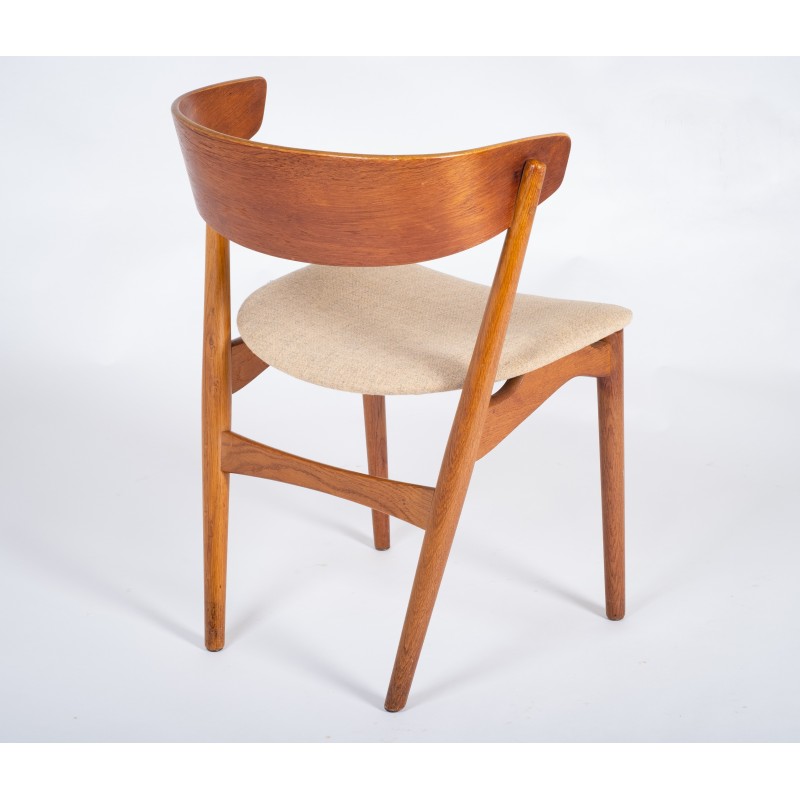 Conjunto de 6 cadeiras de teca vintage por Helge Sibast, Dinamarca 1960