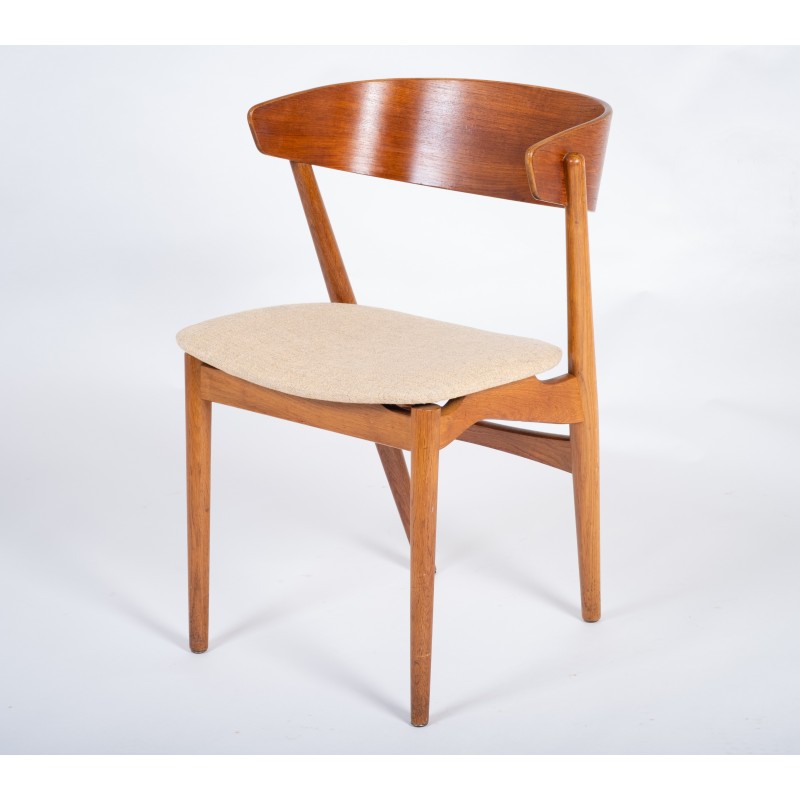 Set of 6 vintage teak chairs by Helge Sibast, Denmark 1960