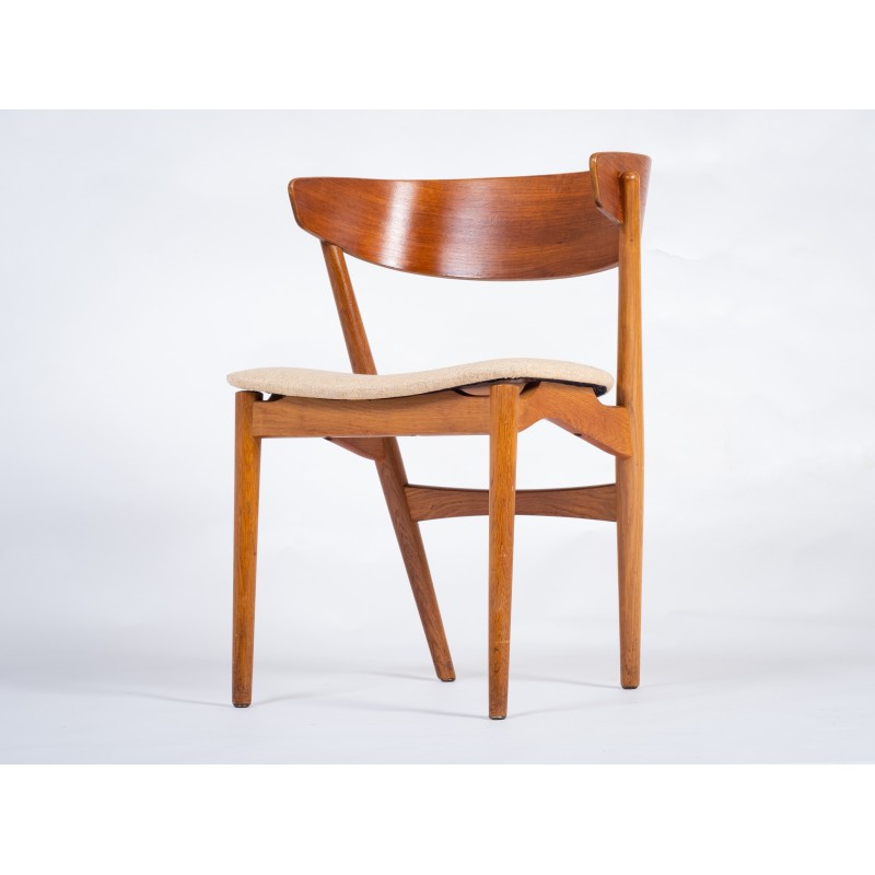 Set of 6 vintage teak chairs by Helge Sibast, Denmark 1960