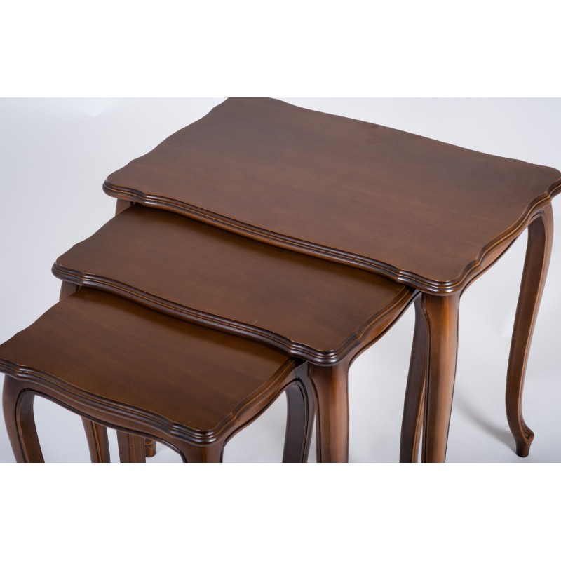 Vintage walnut nesting tables, 1970s