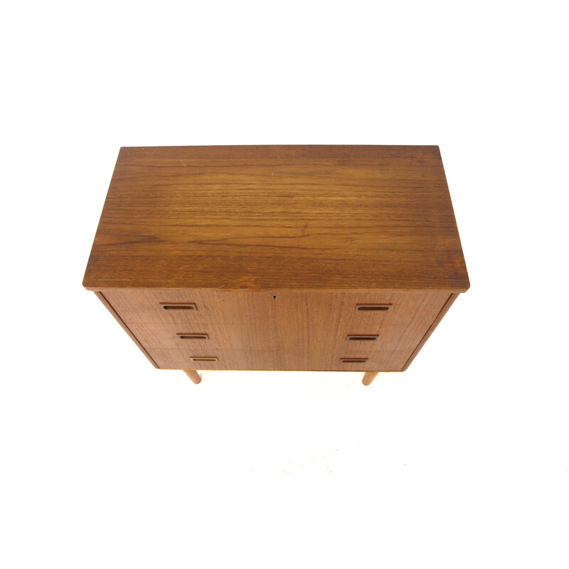 Vintage teak and beechwood chest of drawers, Sweden 1960