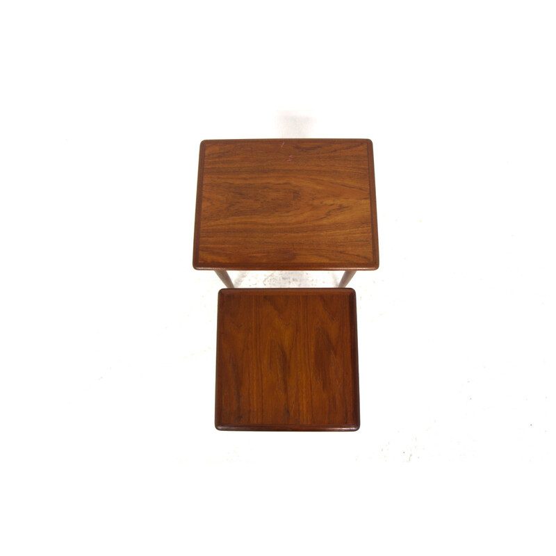 Vintage teak nesting tables, Sweden 1960