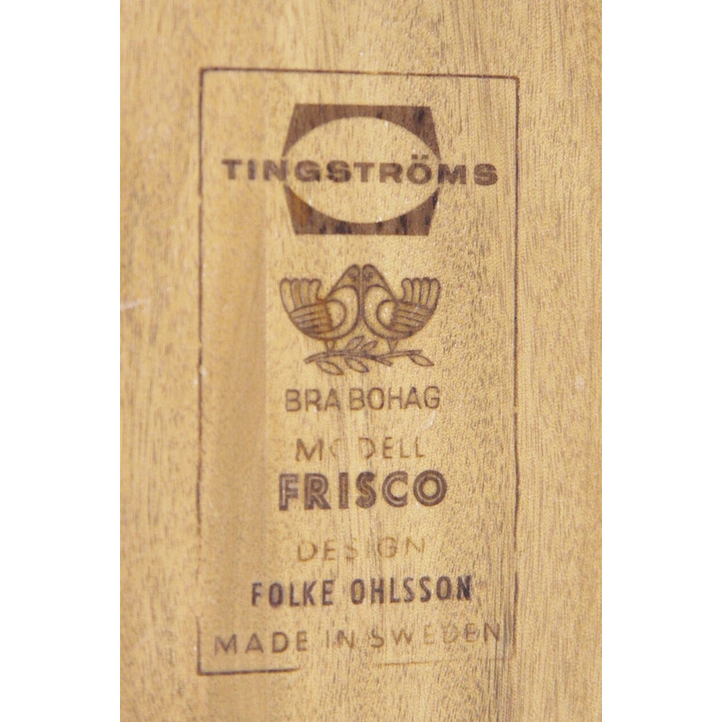 Vintage-Beistelltisch "Frisco" aus Teakholz von Folke Ohlson für Tingströms, Schweden 1960
