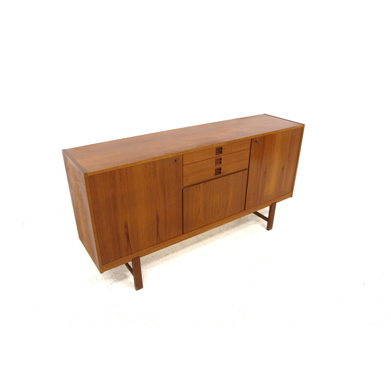 Vintage Scandinavische teakhouten enfilade van Borgeryds Möbelfabrik, Zweden 1960