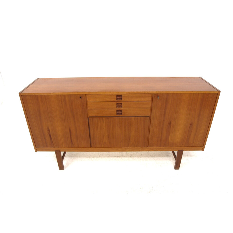 Vintage Scandinavische teakhouten enfilade van Borgeryds Möbelfabrik, Zweden 1960