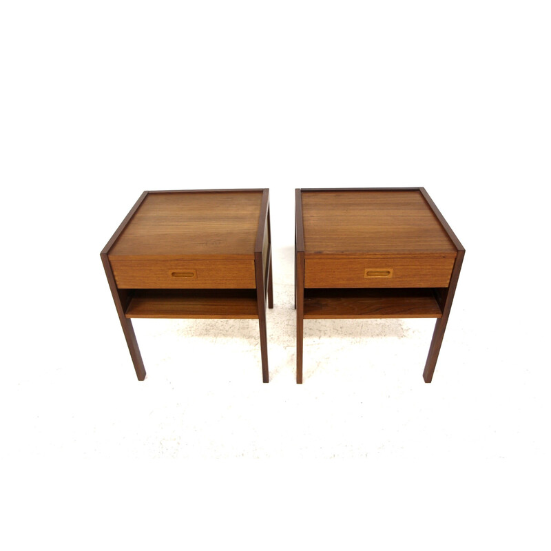 Paire de tables de chevets vintage par Gillis Lundgren pour Möbel-Ikea, Suède 1960