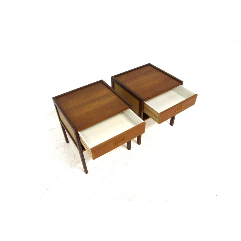 Par de mesas de cabeceira vintage de Gillis Lundgren para Möbel-Ikea, Suécia 1960