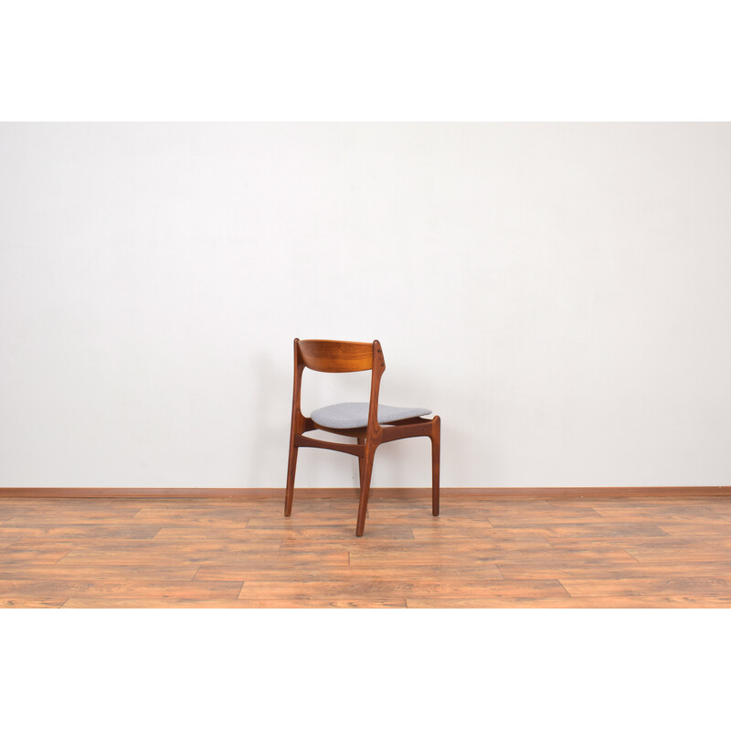 Set of 4 vintage Danish model 49 teak dining chairs by Erik Buch for O.D. Møbler, 1960s