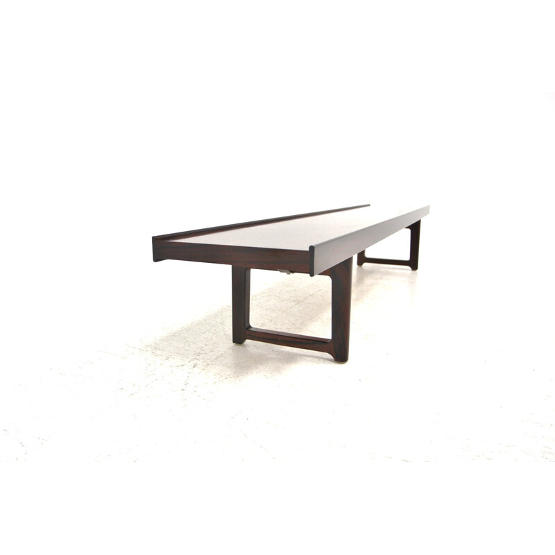 Vintage minimalist rosewood coffee table "Krobo" by Torbjørn Afdal, Norway 1960