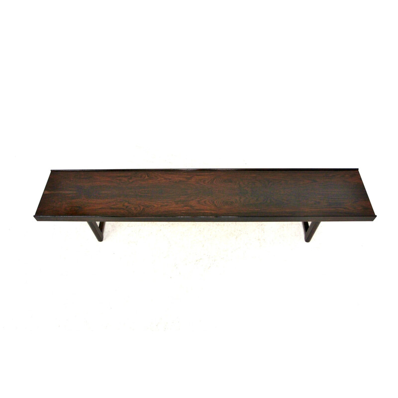 Vintage minimalist rosewood coffee table "Krobo" by Torbjørn Afdal, Norway 1960