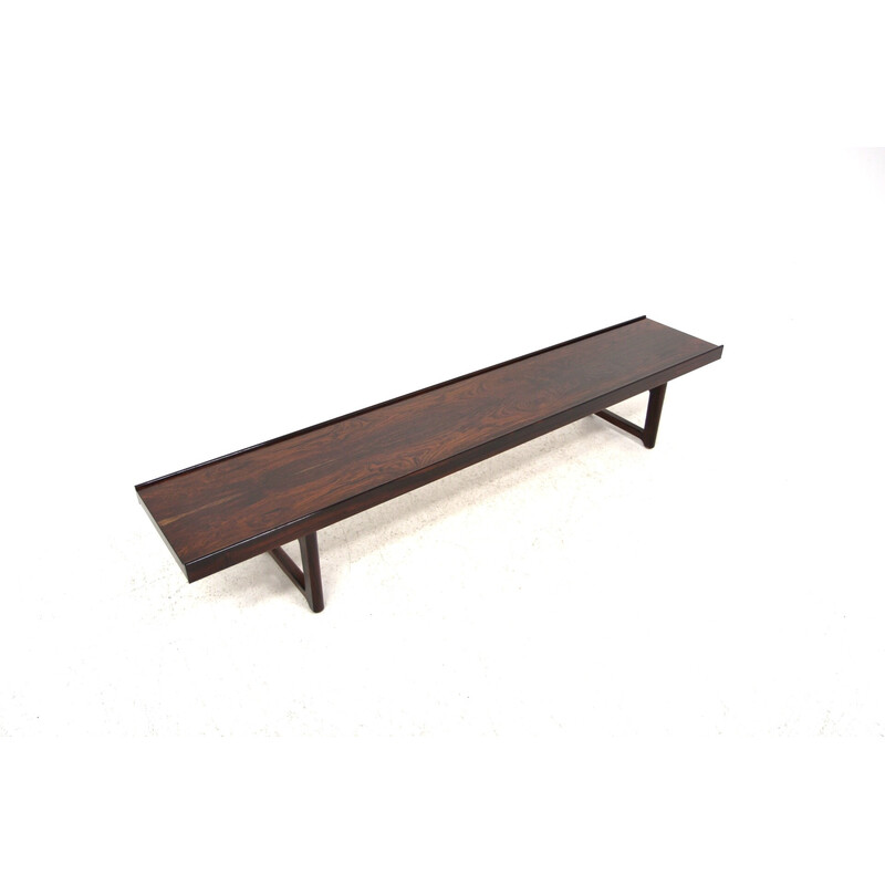 Vintage minimalist rosewood coffee table "Krobo" by Torbjørn Afdal, Norway 1960