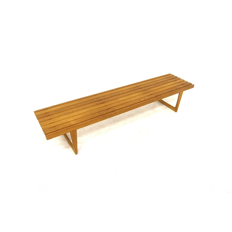 Vintage minimalist bench "Tokyo" by Yngvar Sandström for Nordiska Kompaniet, Sweden 1970s