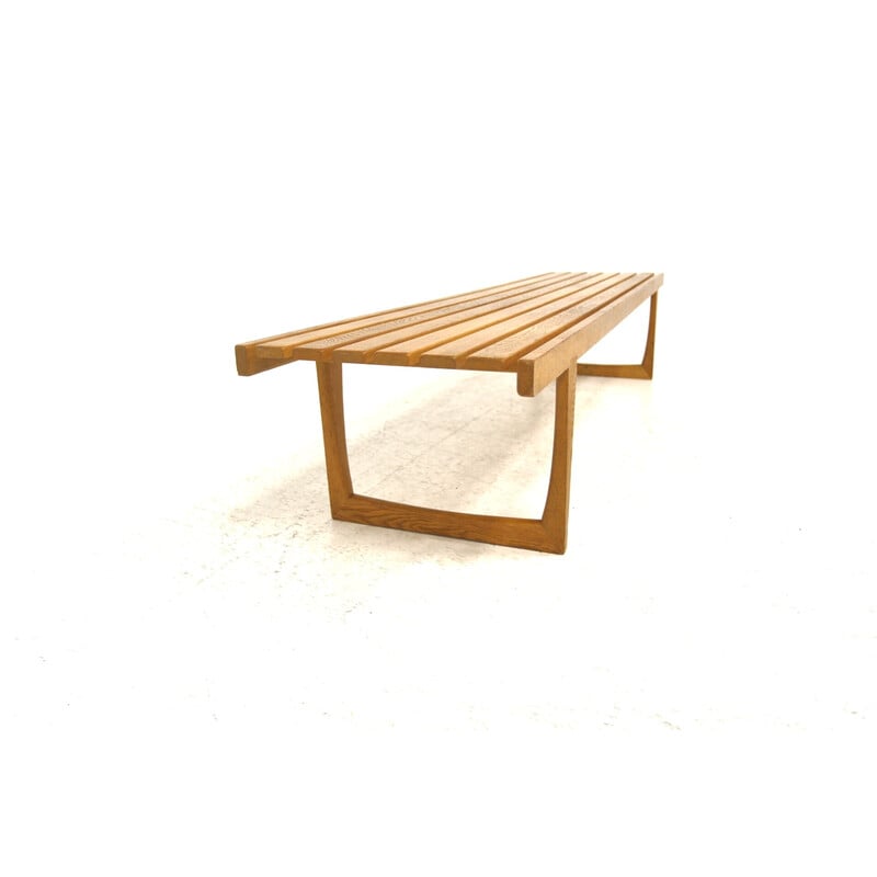 Vintage minimalist bench "Tokyo" by Yngvar Sandström for Nordiska Kompaniet, Sweden 1970s