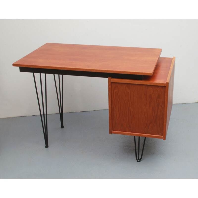 Schreibtisch aus Teakholz von Tijsseling für Tijsseling Nijkerk, Niederlande 1950er Jahre