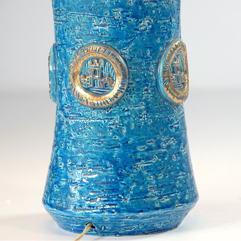 Vintage Keramik-Tischlampe von Aldo Londi für Bitossi, 1960er Jahre