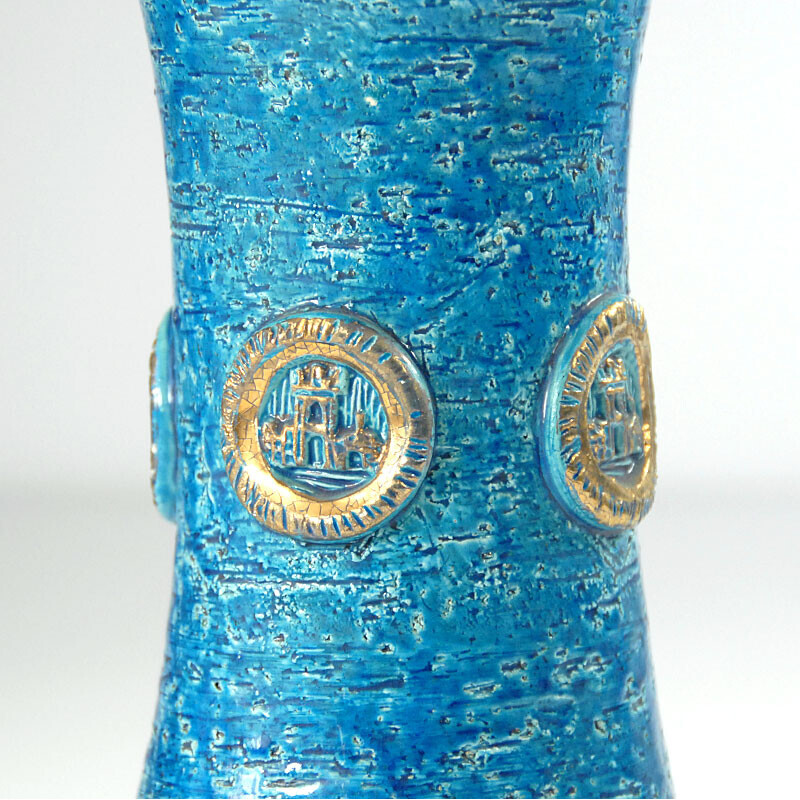 Vintage Keramik-Tischlampe von Aldo Londi für Bitossi, 1960er Jahre