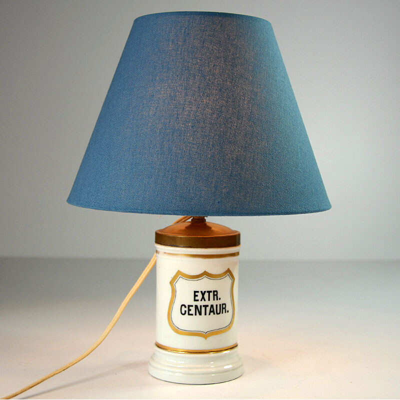 Vintage porseleinen tafellamp, Frankrijk 1950