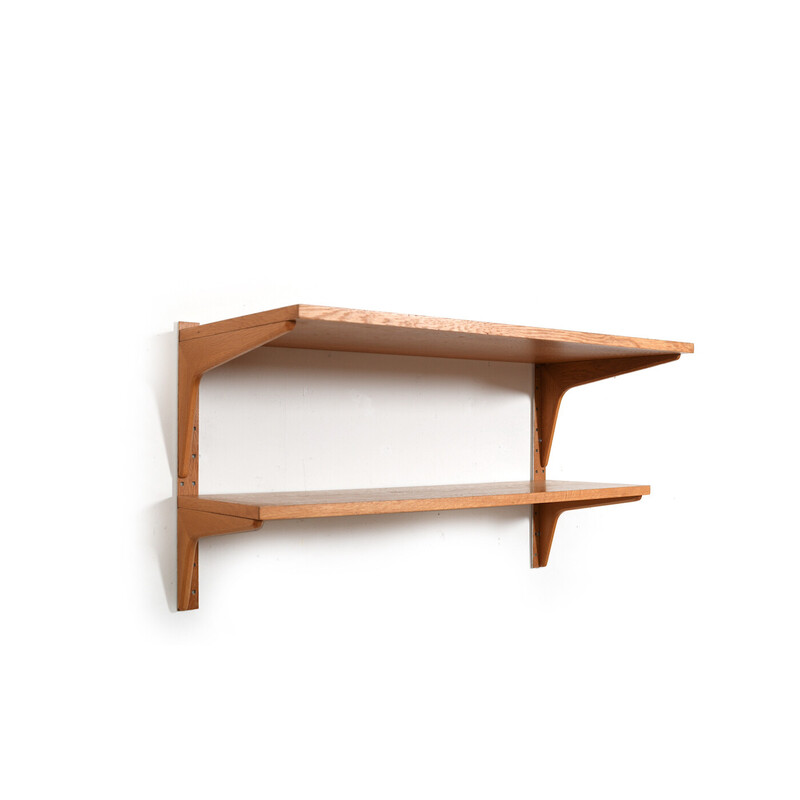 Vintage oakwood shelves by Rud Thygesen and Johnny Sørensen for Hg Furniture, 1960s