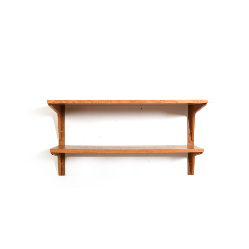 Vintage oakwood shelves by Rud Thygesen and Johnny Sørensen for Hg Furniture, 1960s