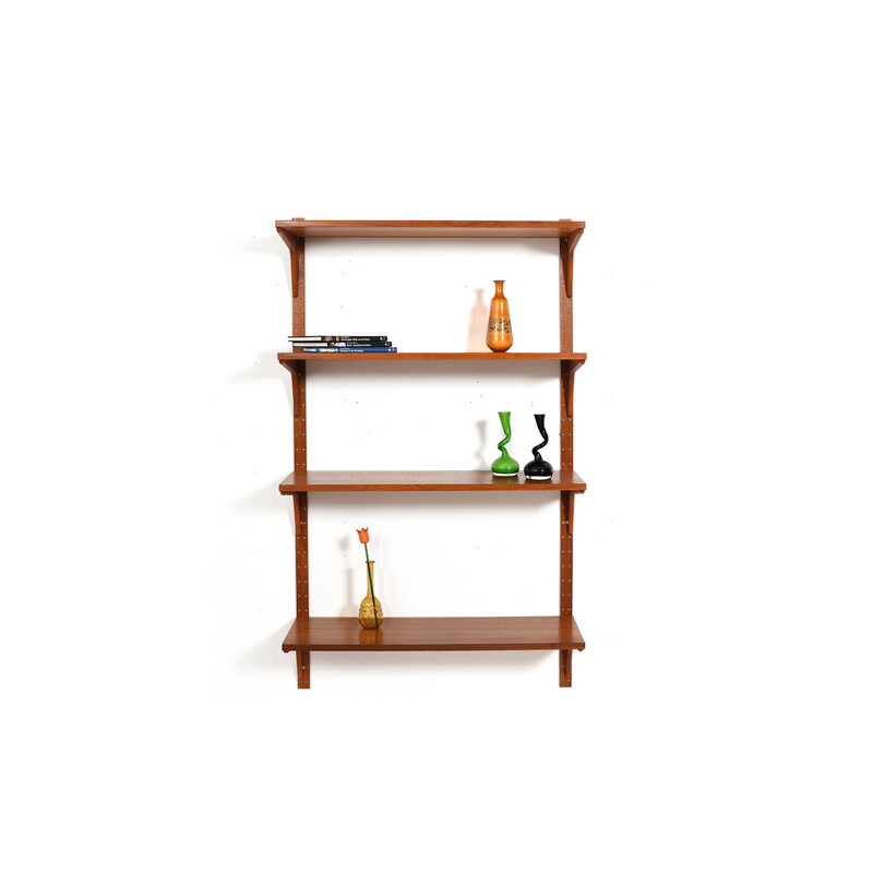 Vintage teak shelf system by Hg Furniture, Denmark 1960s