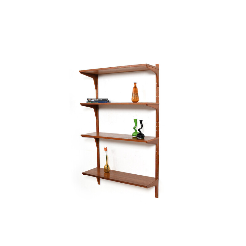 Vintage teak shelf system by Hg Furniture, Denmark 1960s