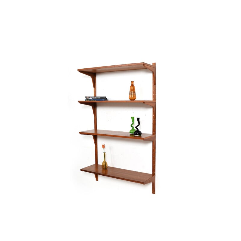 Vintage teak shelf system by Hg Furniture, Denmark 1960s