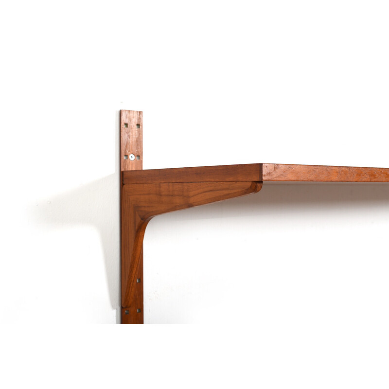 Vintage teak shelf system by Hg Furniture, Denmark 1960s