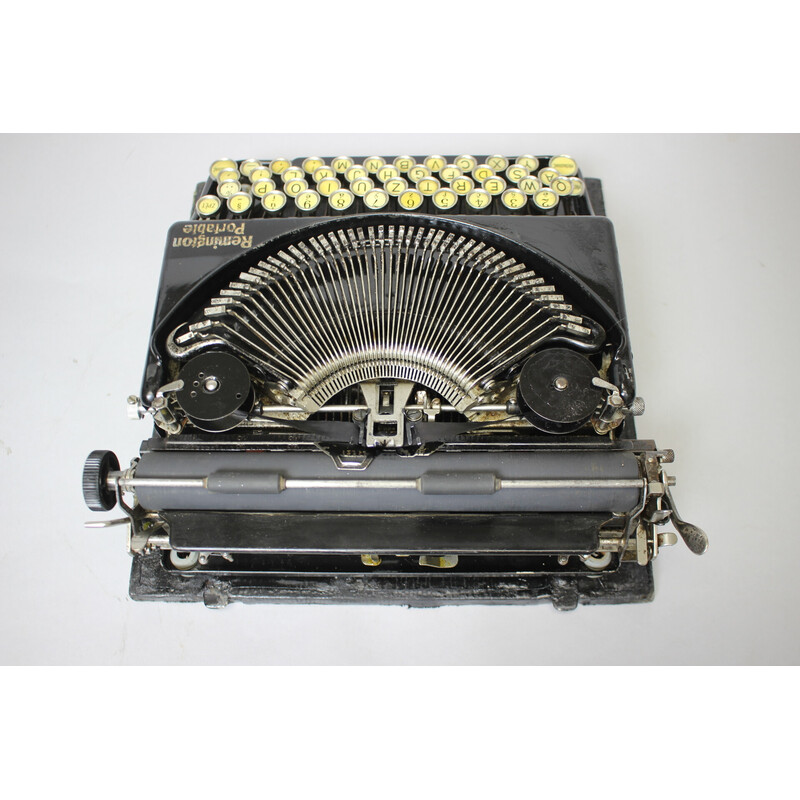 Máquina de escrever portátil Vintage Remington, Usa 1910