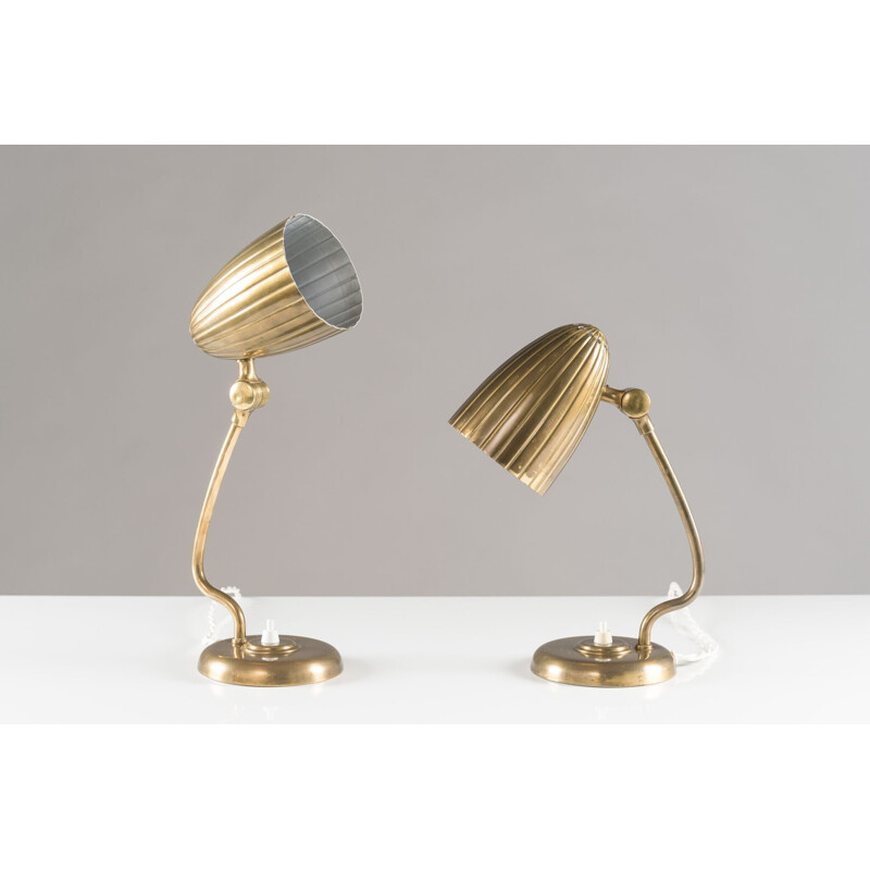 Paire de lampes de table Grace Suédoises par Arvid Böhlmark - 1930