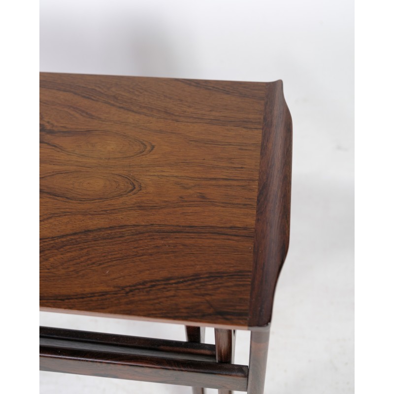 Vintage rosewood nesting tables for Heltborg Møbler, 1960s