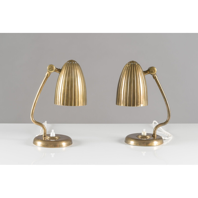 Pair of Swedish Grace Table Lamps by Arvid Böhlmark - 1930s