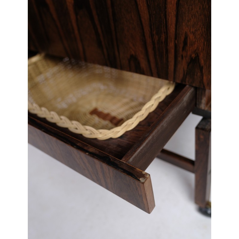 Vintage rosewood sewing table, Denmark 1960s