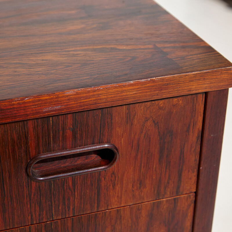 Danish vintage rosewood sideboard with two sliding doors, 1970s