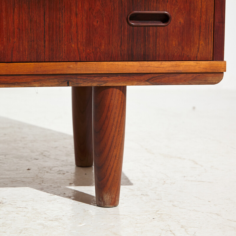 Danish vintage rosewood sideboard with two sliding doors, 1970s