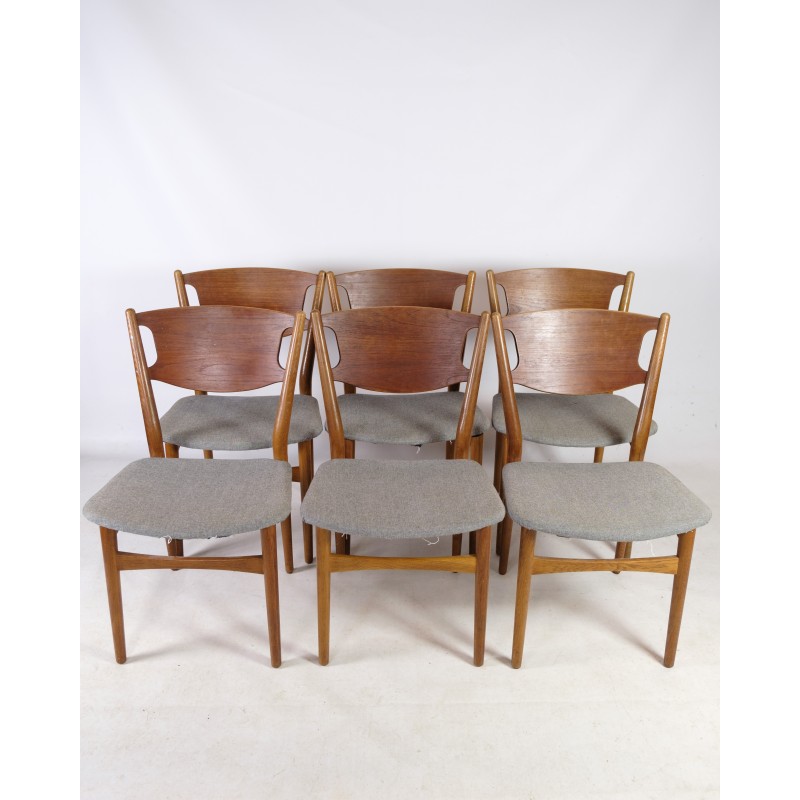 Ensemble de 6 chaises vintage "Model 42A" par Helge Sibast, 1953