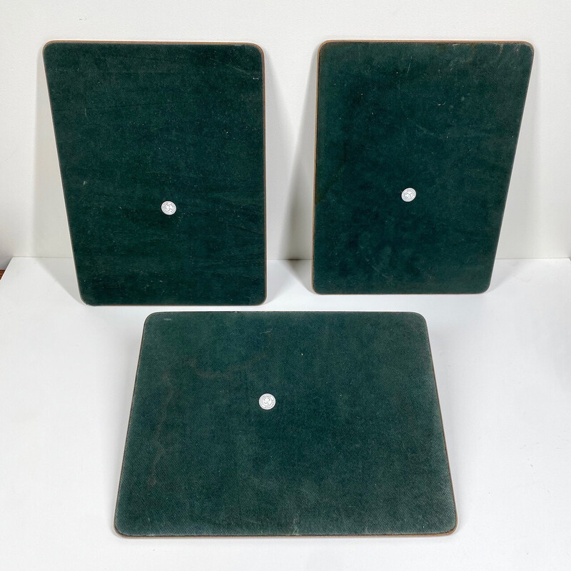 Set of 3 vintage coasters Cloverleaf, England 1980