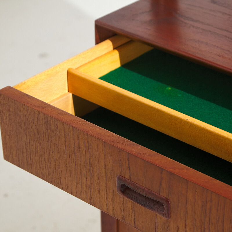 Danish vintage model 3 teak double sideboard by Gunni Omann for Oman Junn Møbelfabrik