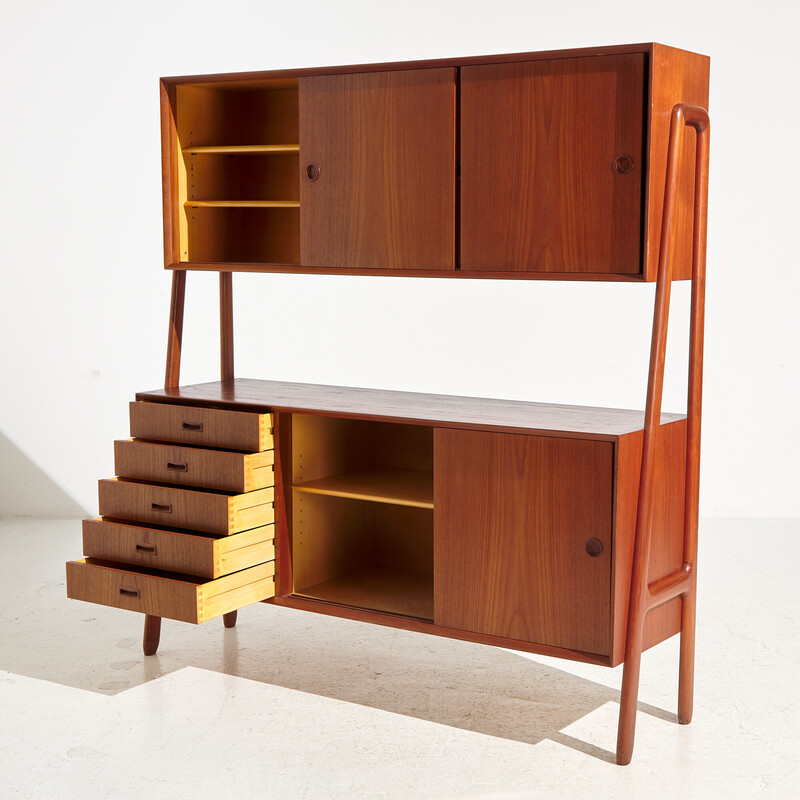 Danish vintage model 3 teak double sideboard by Gunni Omann for Oman Junn Møbelfabrik