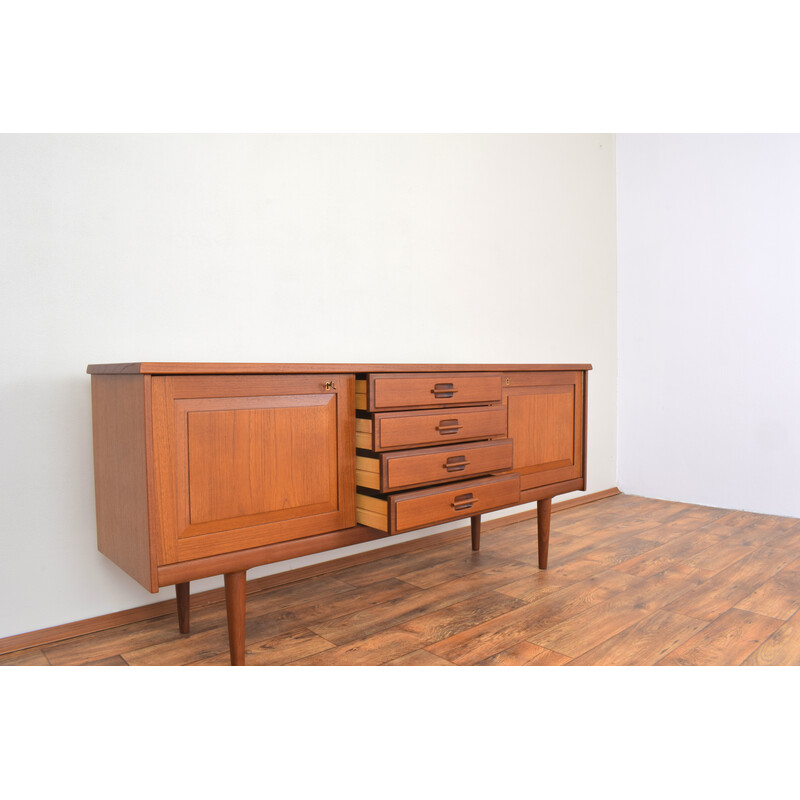 Credenza norvegese di metà secolo in teak di Gustav Bahus, 1960