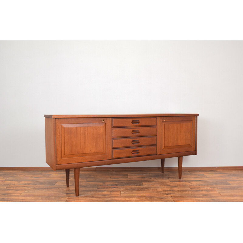 Credenza norvegese di metà secolo in teak di Gustav Bahus, 1960