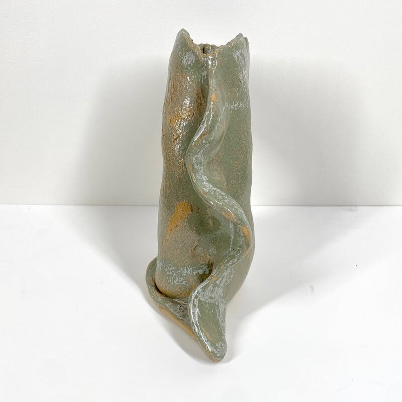 Vintage organic ceramic vase by Peter, 1996